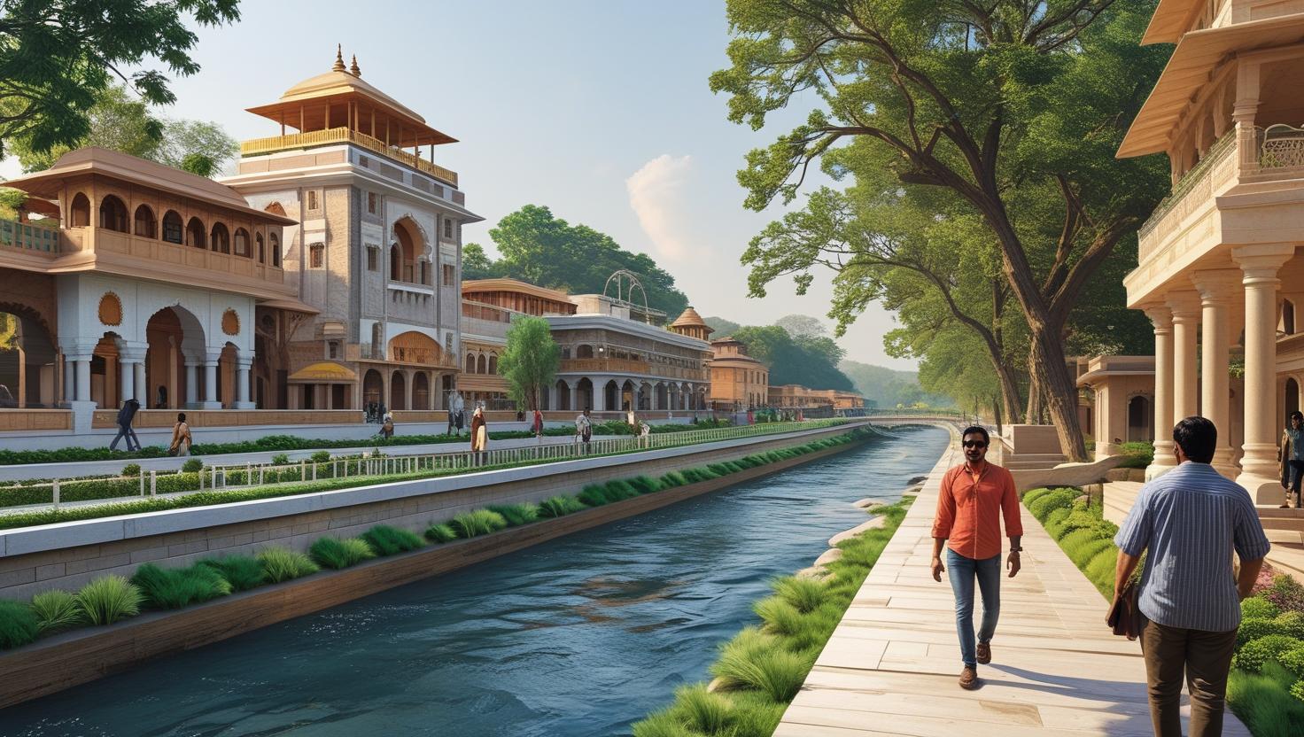 Haridwar–Rishikesh Riverfront Corridor: 3.5 km Development, Bus Terminal Relocation —Completion by 2026