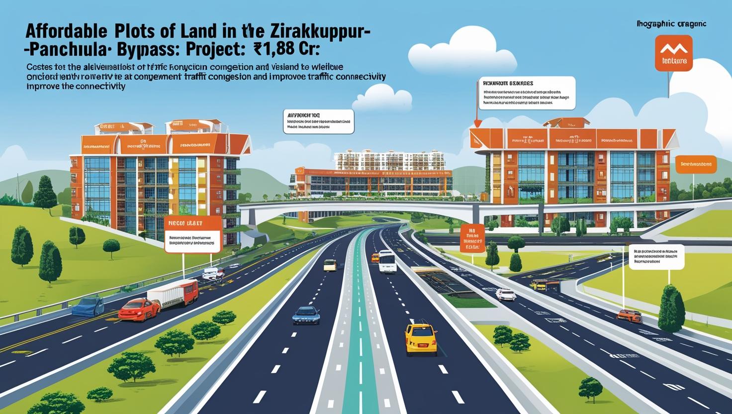 Affordable Plots in ₹1,878 Cr Zirakpur–Panchkula Bypass Approved to Ease Traffic & Boost Connectivity
