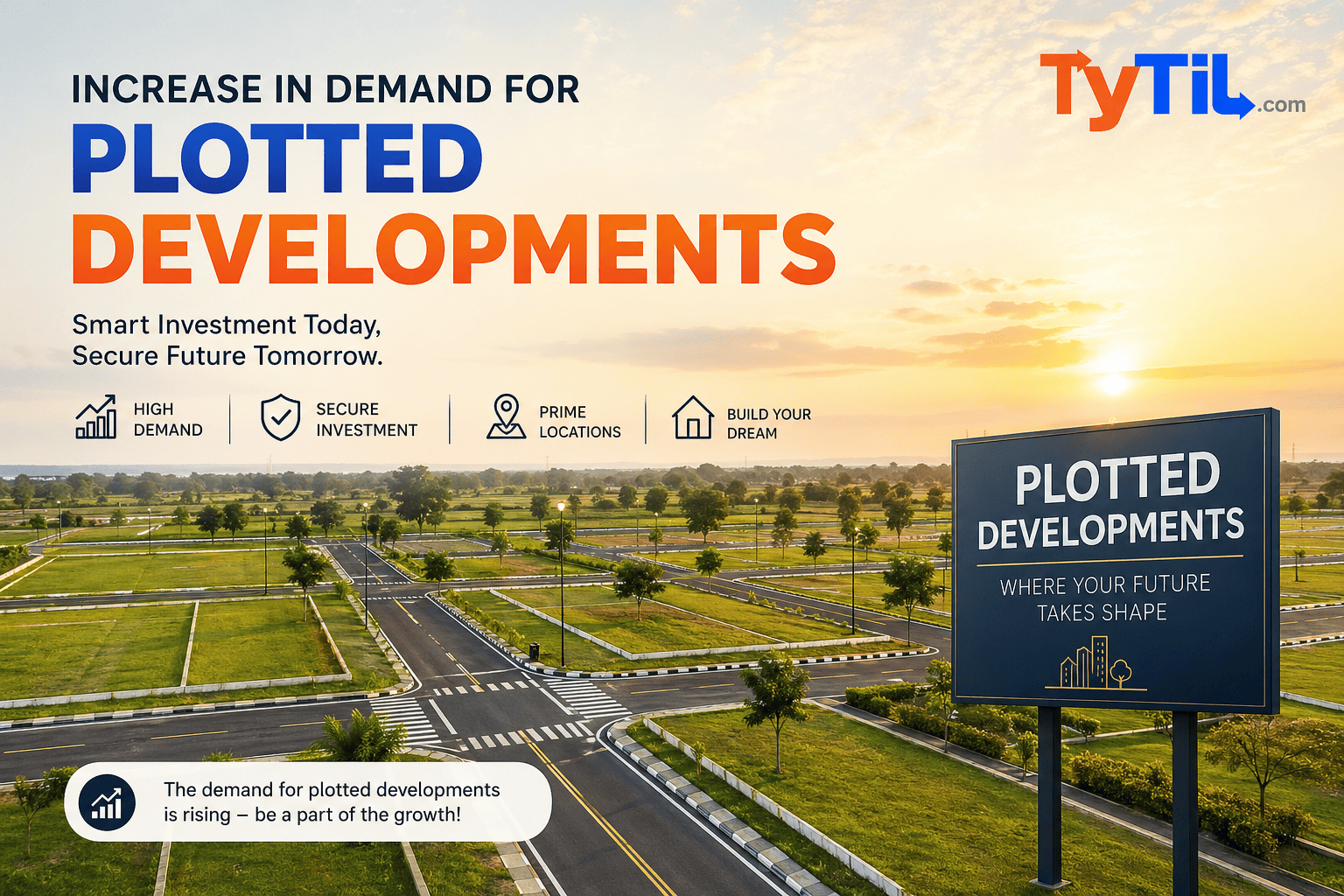 Increase in Demand for Plotted Developments